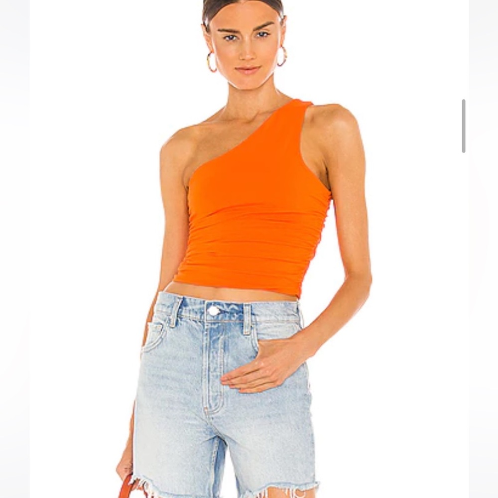NWOT Revolve one shoulder orange tank